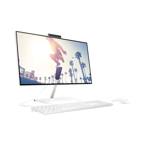 HP 24-1C22 AIO, INTEL CORE I5-12TH GEN, 8GB/512SSD, 23.8″ FHD TOUCHSCREEN, FREEDOS, STARRY WHITE (6V337EA) - Image 2