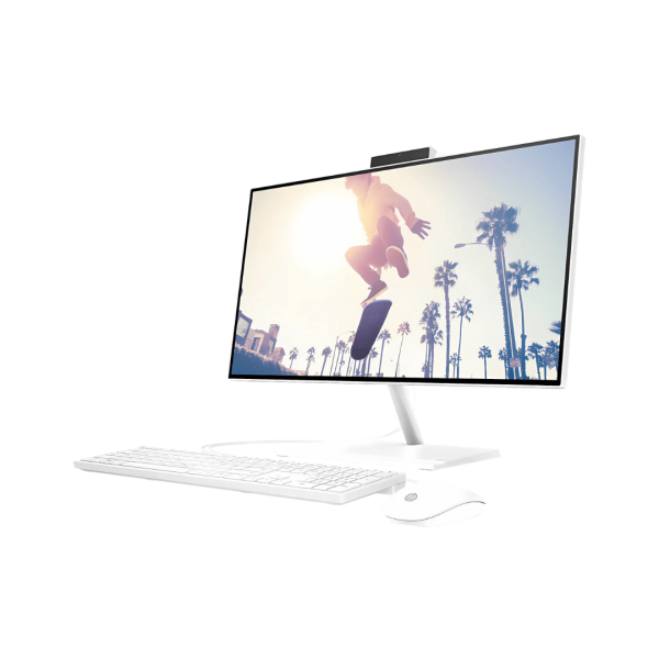 HP 24-1C22 AIO, INTEL CORE I5-12TH GEN, 8GB/512SSD, 23.8″ FHD TOUCHSCREEN, FREEDOS, STARRY WHITE (6V337EA) - Image 3