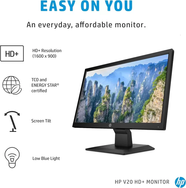 HP V20HD & P204V 19.5" MONITOR WITH VGA, HDMI PORT - Image 3