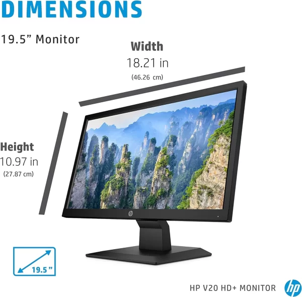 HP V20HD & P204V 19.5" MONITOR WITH VGA, HDMI PORT - Image 4