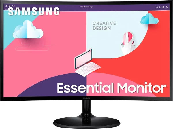 SAMSUNG 24" CURVED MONITOR, VGA,HDMI PORT - Image 2