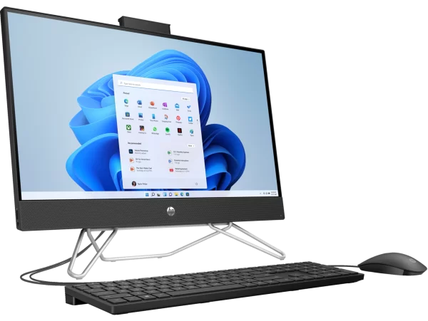 HP 24 AIO, INTEL CORE i7-12TH GEN, 8GB/512SSD, NVIDIA GEFORCE MX450 2GB GRAPHICS FHD IPS, WIN 11PR0, JET BLACK, KEYBOARD, MOUSE, TOUCHSCREEN (7G8X0EA) - Image 2